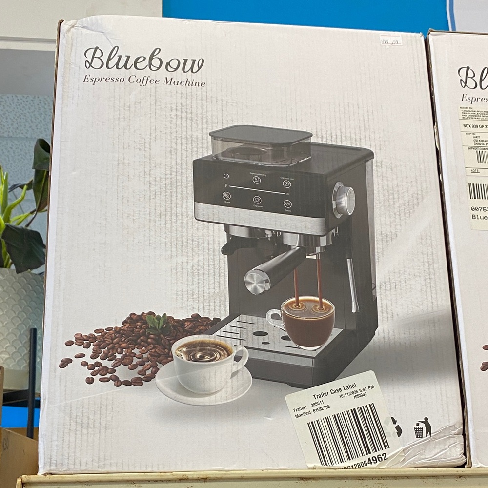 ‼️NEW NEW‼️ Bluebow Espresso Coffee Machine - Black Original Price $369